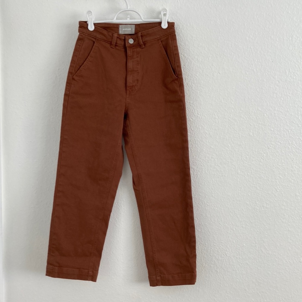 NWOT Everlane Straight Leg Crop 6 Cocoa Brown
